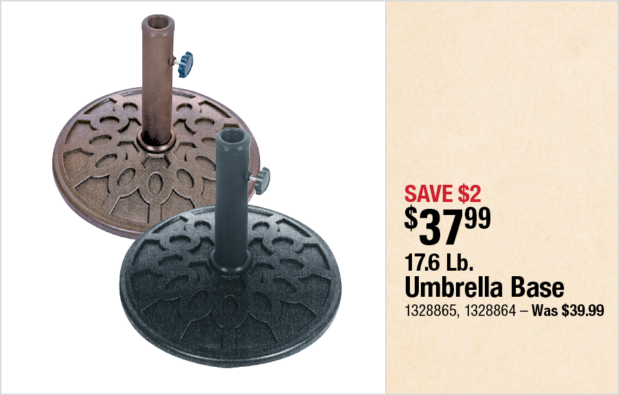 17.6 Lb. Umbrella Base